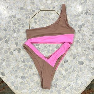 Camila Coelho two tone bathing suit